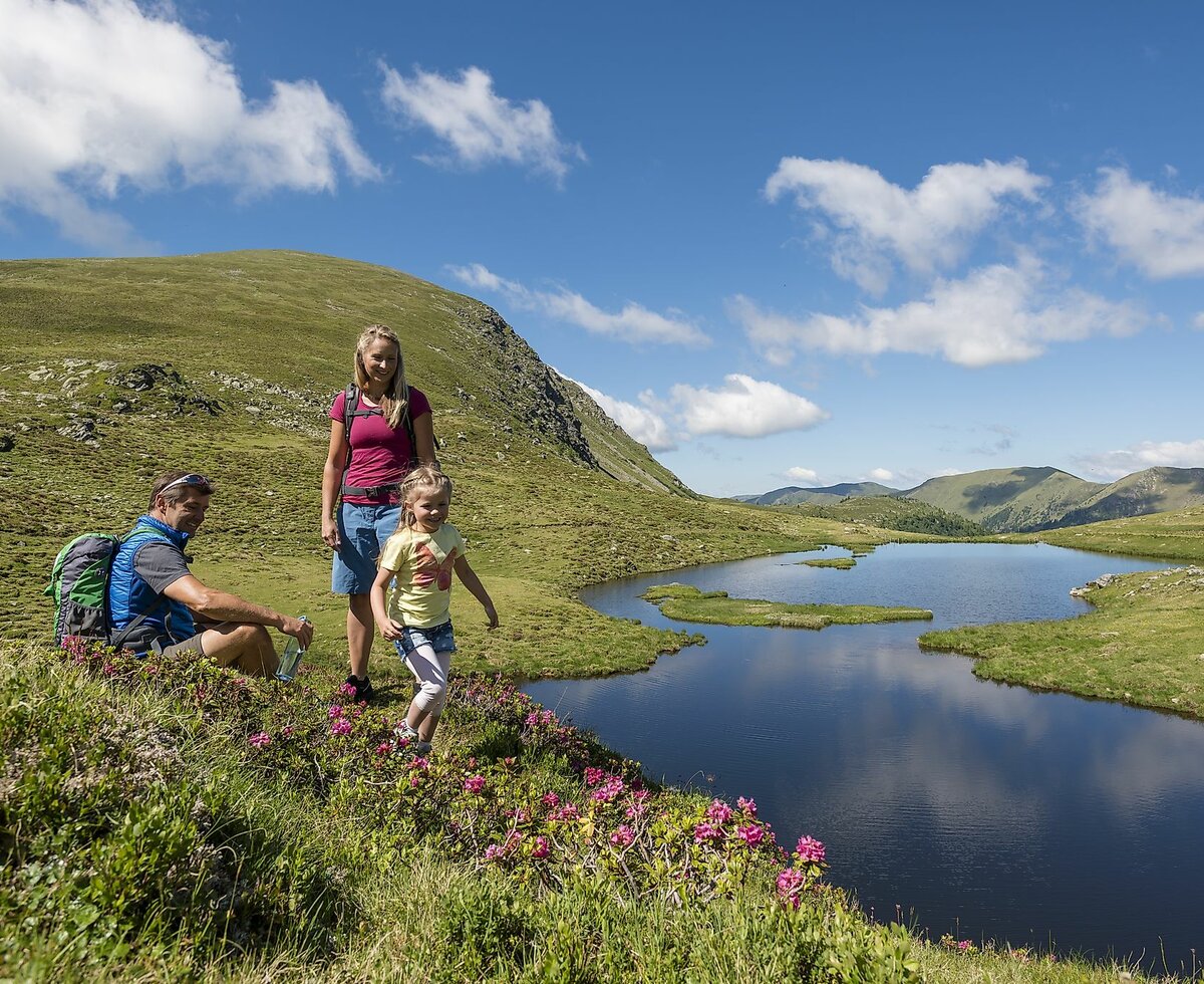 Wolitzenalm | © Franz Gerdl/ Kärnten Werbung Familienwanderung durch die sanften Nockberge in Kärnten | © Franz Gerdl/ Kärnten Werbung