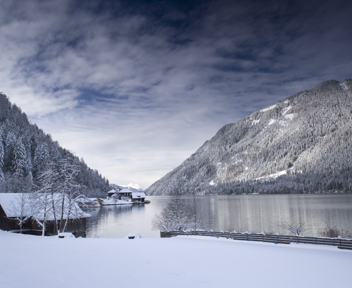 Landschaftsbild vom Weissensee im Winter | © Franz Gerdl / Kärnten Werbung GmbH