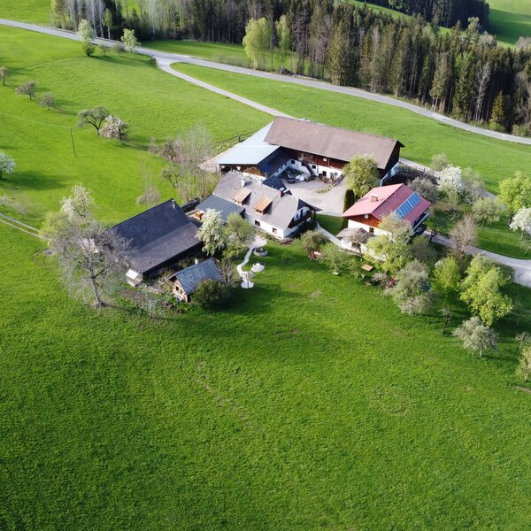 Hofansicht Ferienhof Breitenbaumer "Zick am Berg" in Spital am Phyrn, Nationalpark Region Kalkalpen | © Urlaub am Bauernhof Oberösterreich / Tamara Breitenbaumer