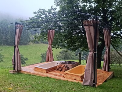 kleiner Wellnessbereich im Western Style | © Urlaub am Bauernhof Oberösterreich / Schenker