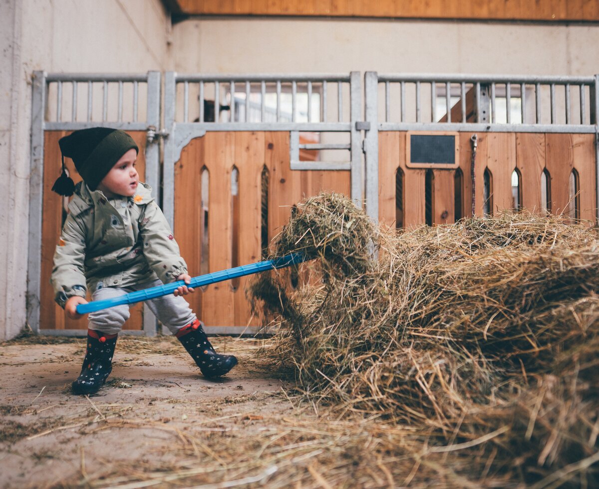 Bub hilft im Stall | © Urlaub am Bauernhof / Daniel Gollner Bub hilft im Stall | © Urlaub am Bauernhof / Daniel Gollner