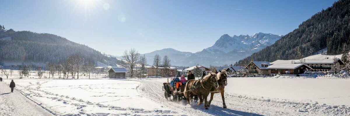 Horse-drawn sleigh ride in Werfenweng, Salzburger Land | © Tourismusverband Werfenweng