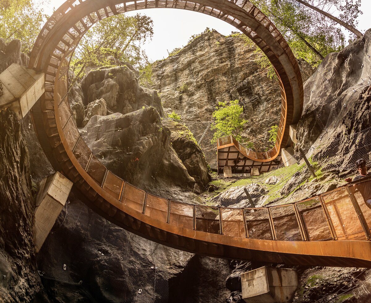 Wendeltreppe in der Liechtensteinklamm in St. Johann, Salzburger Land | © St. Johann in Salzburg Wendeltreppe in der Liechtensteinklamm in St. Johann, Salzburger Land | © St. Johann in Salzburg