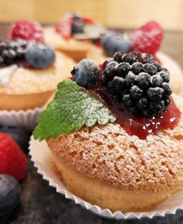 Muffins mit frischen Beeren, Steiermark | © Kleinhofers Himbeernest / Andrea Schmidhofer