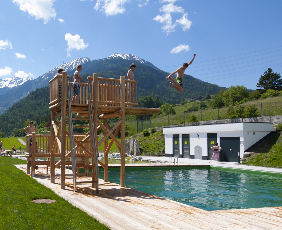 Pitz Park, Naturbadeteich Wenns | © TVB Pitztal/Albin Niederstrasser Pitz Park, Naturbadeteich Wenns | © TVB Pitztal/Albin Niederstrasser