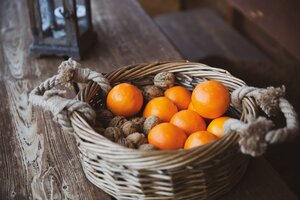 Korb mit Nüssen und Orangen | © Urlaub am Bauernhof Österreich / Pascal Baronit