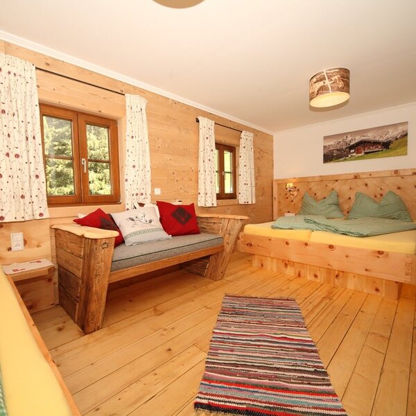 Lovingly designed Swiss pine room on the ground floor